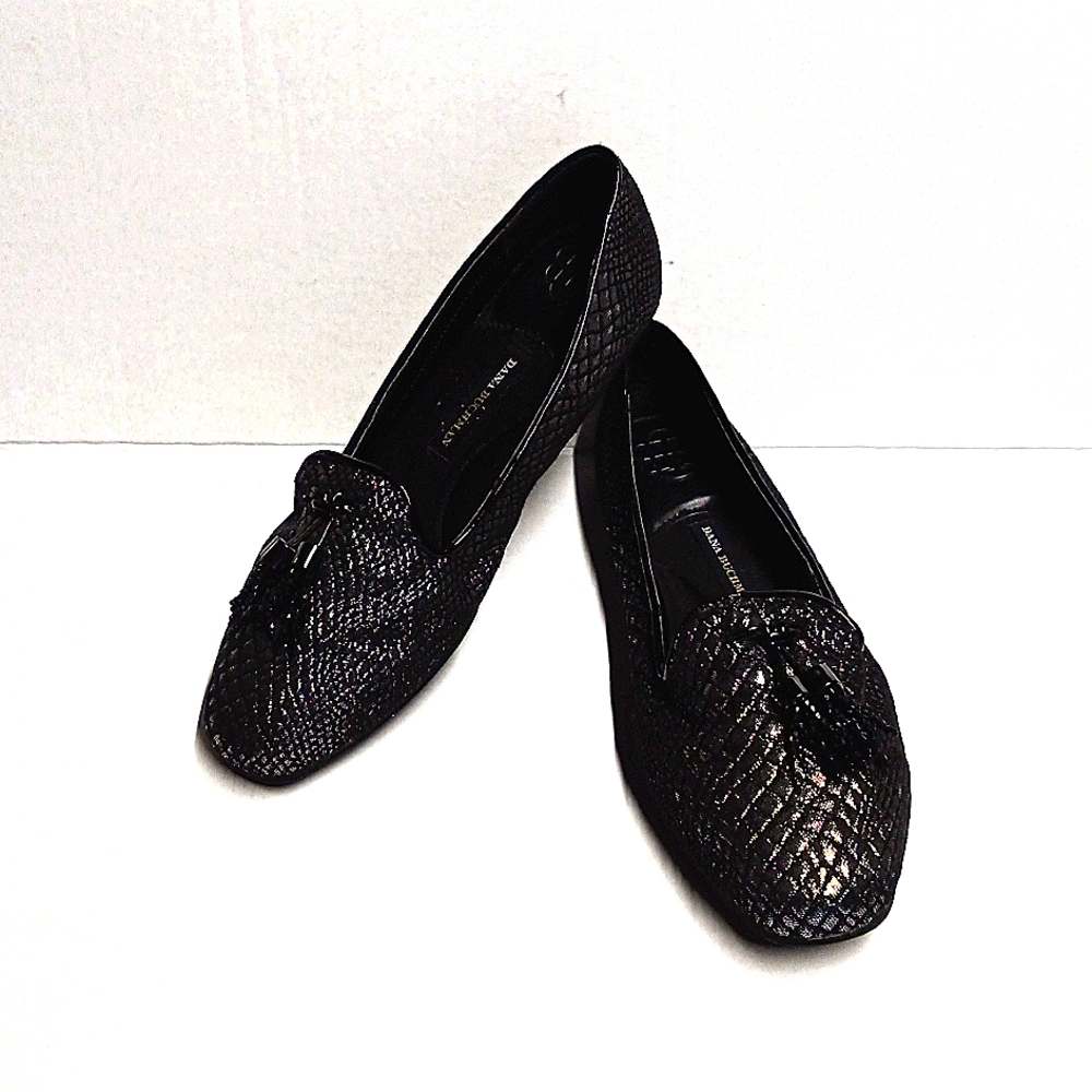 Dana Buchanan Metallic Tassel Snake Sabine Loafers